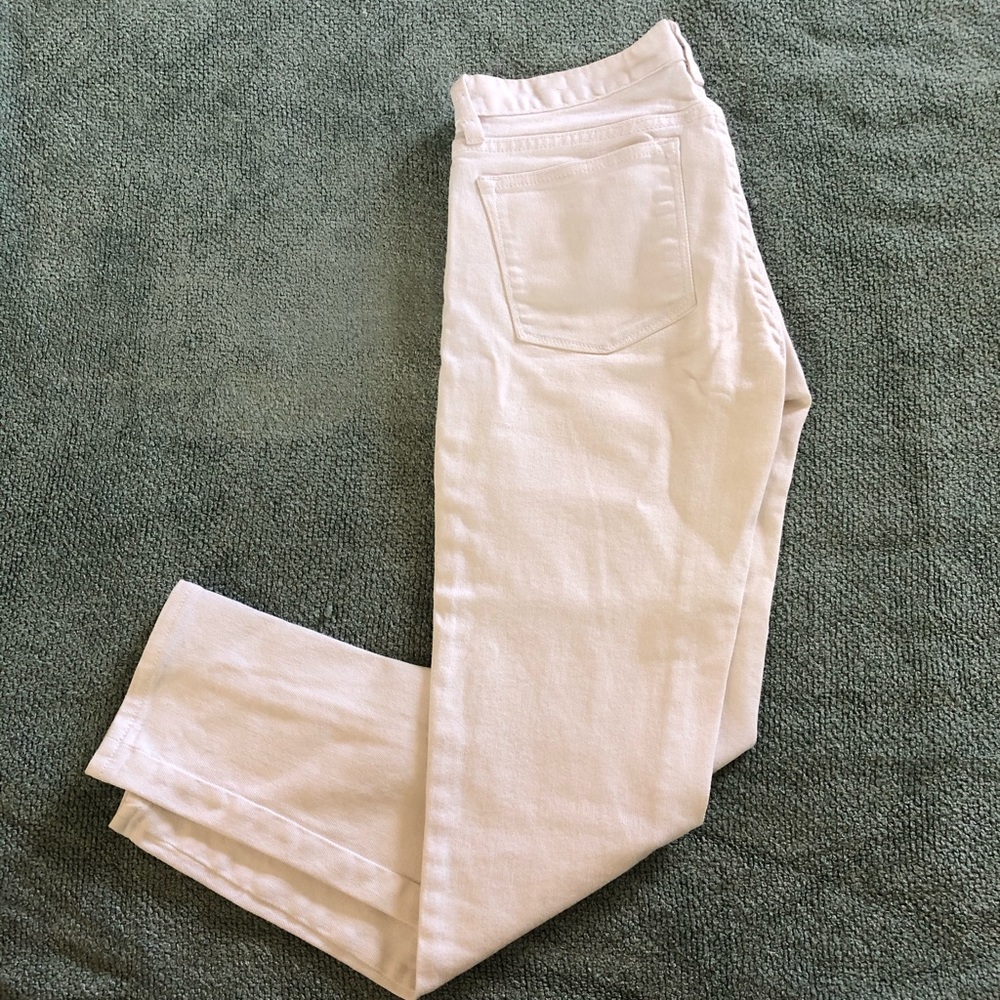 J. Crew Factory white toothpick jeans